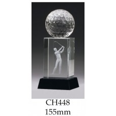 Golf Trophies Crystal CH448 - 155mm