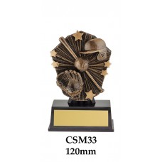 Baseball Softball Trophies CSM33 - 120mm Also 150mm 175mm & 200mm