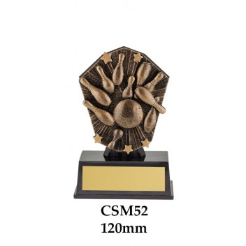Ten Pin Bowling Trophies CSM52 - 120mm