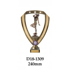 Dance Trophies D18-1309 - 240mm Also  270mm 295mm & 320mm