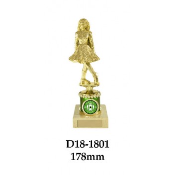 Dance Trophies Irish D18-1801 - 178mm Also 203mm & 228mm