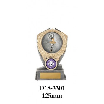 Dance Trophies D18-3301 - 125mm Also 150mm & 175mm