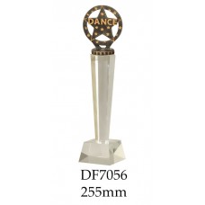 Dance Trophies Crystal DF7056 - 255mm Also 275mm & 300mm Also Ballet Jazz & Tap