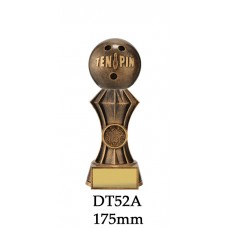 Ten Pin Bowling Trophies DT52A - 175mm Also 200mm