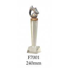 Soccer Trophies Crystal F7001 - 240mm Also 265mm & 290mm
