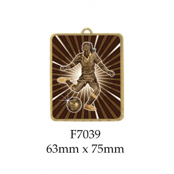 Soccer Medals F7039 - 63mm x 75mm