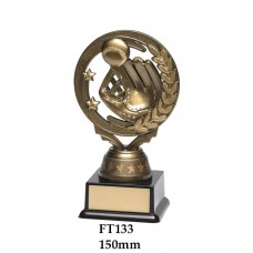 Baseball Softball Trophies FT133A & Silver  - 150mm Also 165mm & 180mm