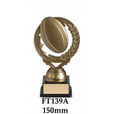 Rugby Trophies FT139A - 150mm Also 150mm & 175mm