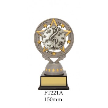 Music Trophies FT221A - 150mm Also 165mm & 180mm