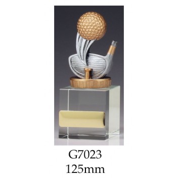 Golf Trophies Crystal G7023 - 125mm Also 160,, & 175mm