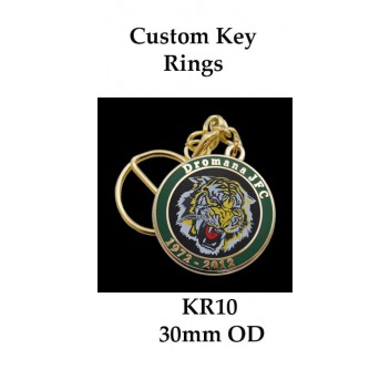 KR10 Key Rings, Custom Logo
