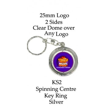 Key Rings Silver Club or Corporate Logo - KS2 