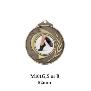 Dance Medals M101G,S or B - 52mm