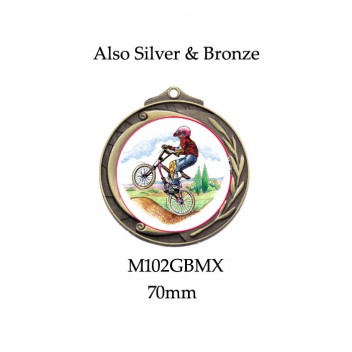 BMX Medals M102GBMX, S or B - 70mm