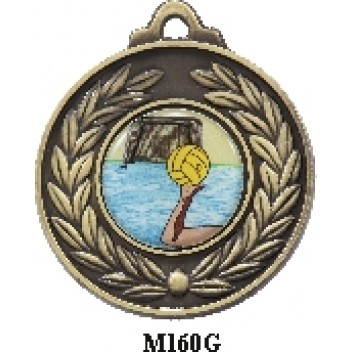 Water Polo Medals M160G - 50mm OD