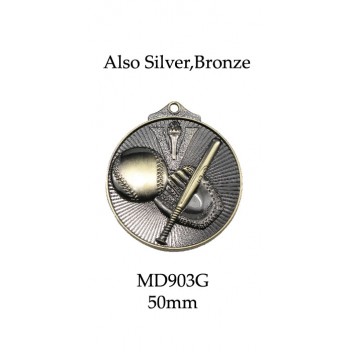 Baseball Softball Medals MD903G,S,B - 52mm