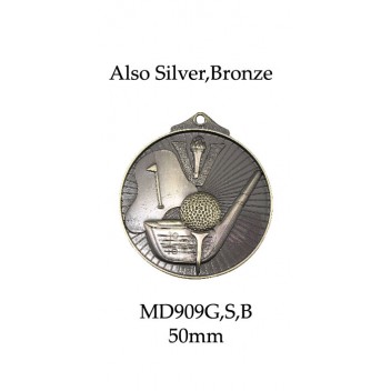Golf Medals MD909G, S or B - 52mm