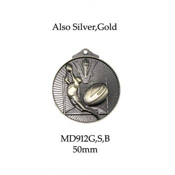 AFL Aussie Rules Medals MD912G, S or B  50mm