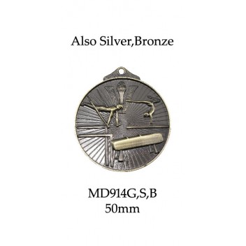 Gymnastics Medals MD914G, S or B  52mm