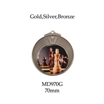 Chess  Medals Gold,Silver Bronze MD970G