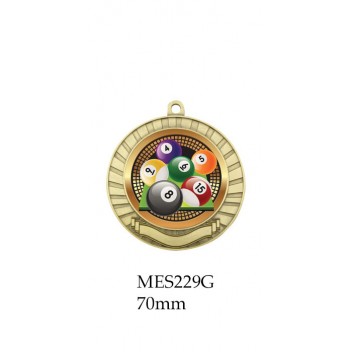 Billiards Medals MES229G, S, B - 70mm