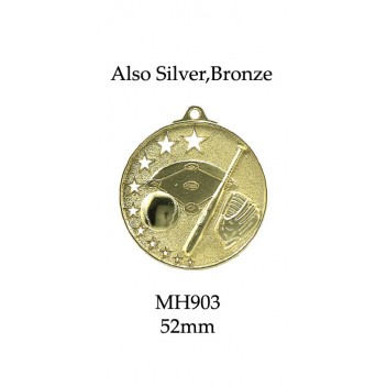 Baseball Softball Medals MH903G,S or B 52mm
