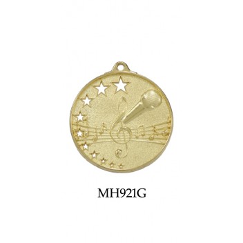 Music Medals MH921G, S or B  50mm