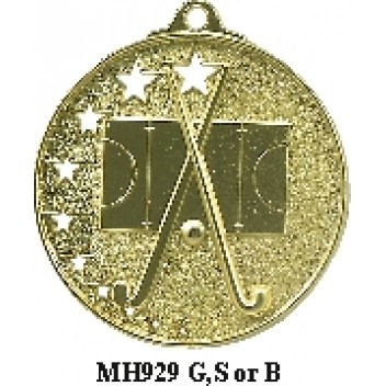 Hockey Medals MH929G, S or B - 52mm