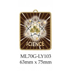 Knowledge Science Medals ML70G-LY103 - 63mm x 75mm