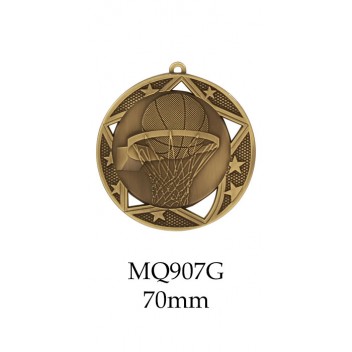 Basketball Medals MQ907G - 70mm 