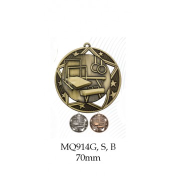 Gymnastics Medals MQ914G, S & B - 70mm