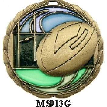Rugby Medals MS913G - 64mm