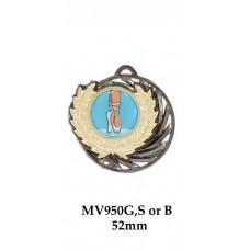 Dance Medals MV950G,S or B - 52mm