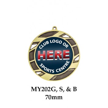 Medals Any Logo MY202G, S or B - 70mm