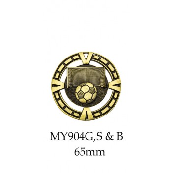 Soccer Medal MY904G,S & B - 65mm