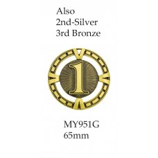 Swimming Medals MY951G,S & B - 65mm