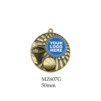 Basketball Medals MZ607G & S - 50mm