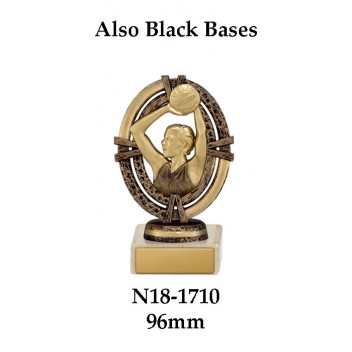 Netball Trophies N18-1710 - 96mm Also 124mm  149mm & 174mm