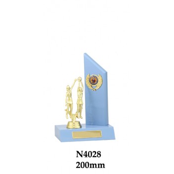 Netball Trophies N4028 - 200mm Also 235mm & 270mm