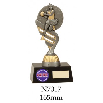 Netball Trophies N7017 - 165mm Also 180mm & 200mm