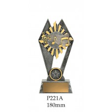 Music Trophies P221A - 170mm Also 190mm & 210mm