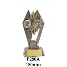 Soccer Trophies P280A - 180mm Also 200mm & 225mm