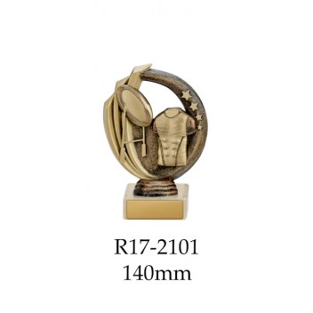 Rugby Trophies R17-2101 - 140mm Also 170mm 195mm & 220mm
