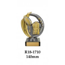 Rugby Trophies R18-1710 - 140mm Also 170mm 195mm & 220mm