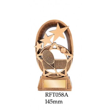 Tennis Trophies RFT058A - 145mm Also 165mm & 180mm
