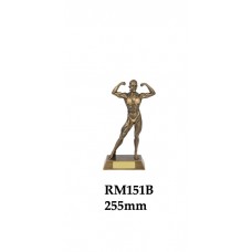 Bodybuilding Trophies Female RM151B - 255mm