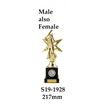 Baseball Softball Trophies Male - S19-1928 - 217mm Also 242mm & 277mm