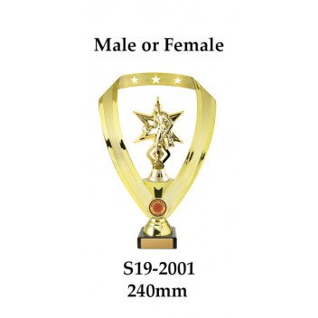 Basketball Trophies S19-2001 - 240mm Also 290mm 315mm & 350mm 