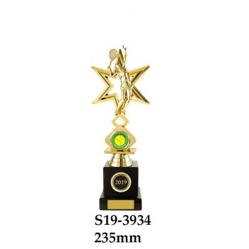 Tennis Trophies Female S19-3934 - 235mm Also 260mm & 295mm