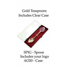 Tea Spoons - Gold Custom Logo - SP1G 